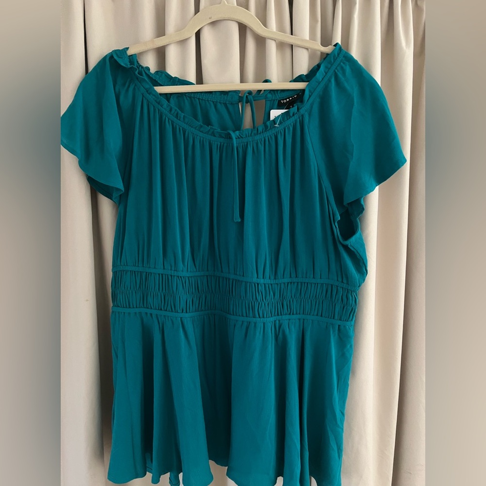 Torrid Teal Babydoll Top
